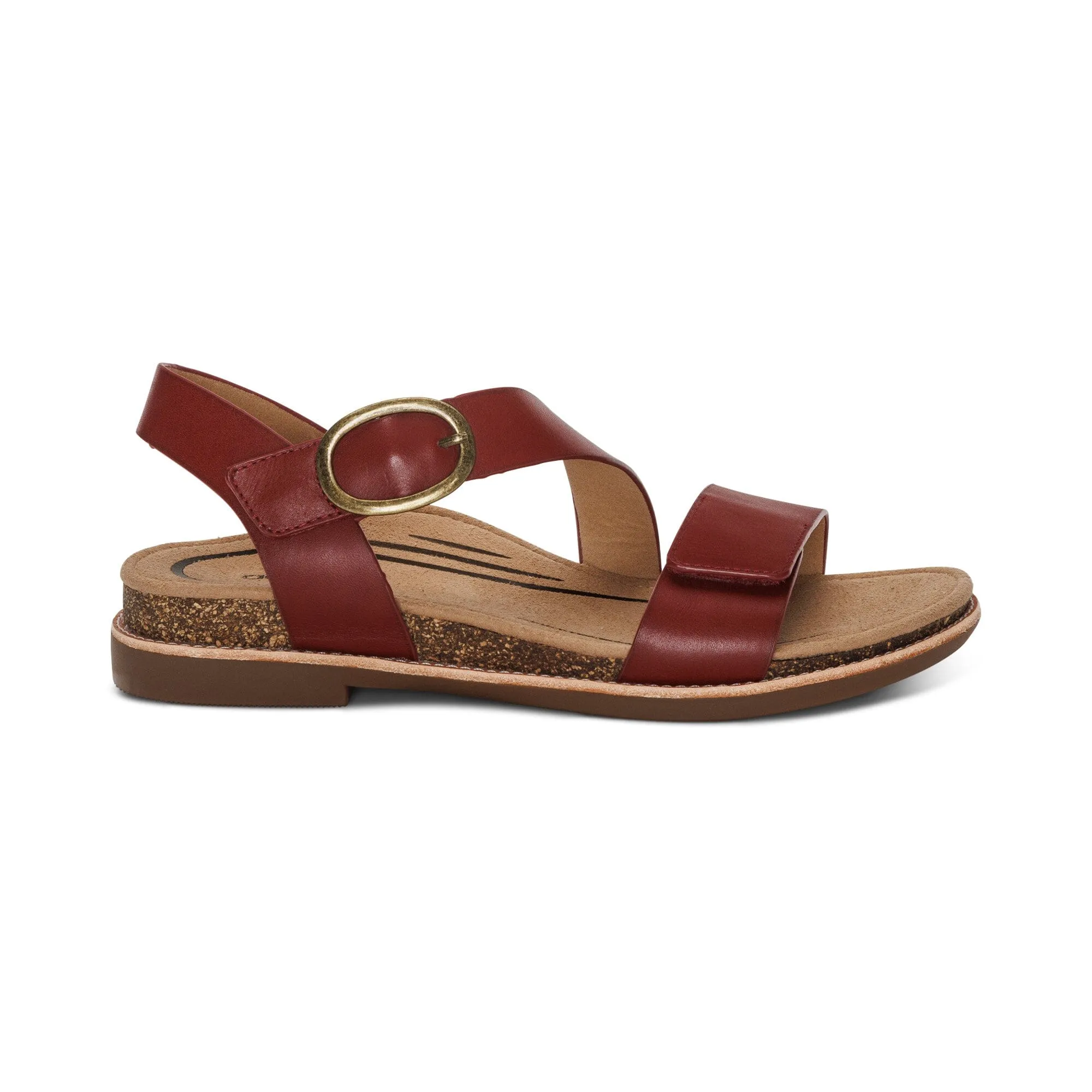 AETREX TAMARA ASYMMETRICAL QUARTER STRAP SANDAL