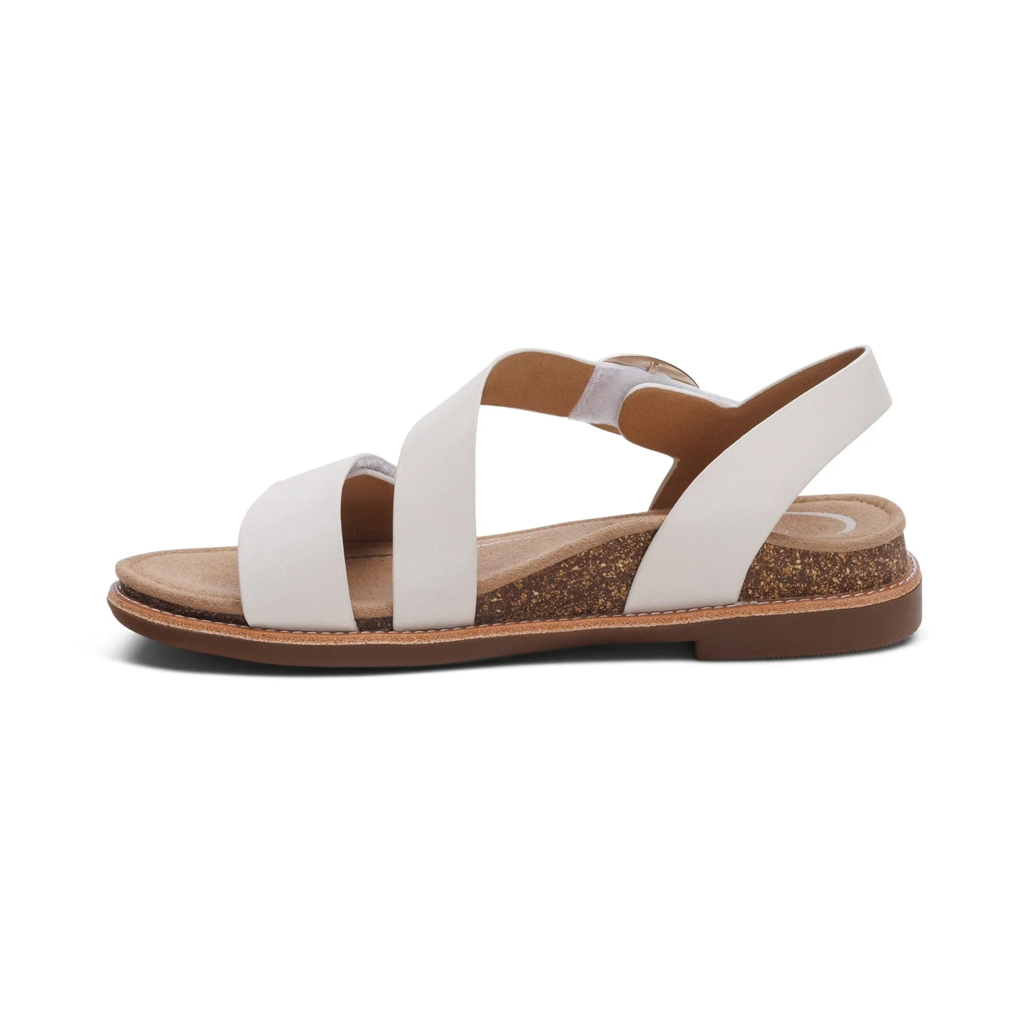 AETREX TAMARA ASYMMETRICAL QUARTER STRAP SANDAL
