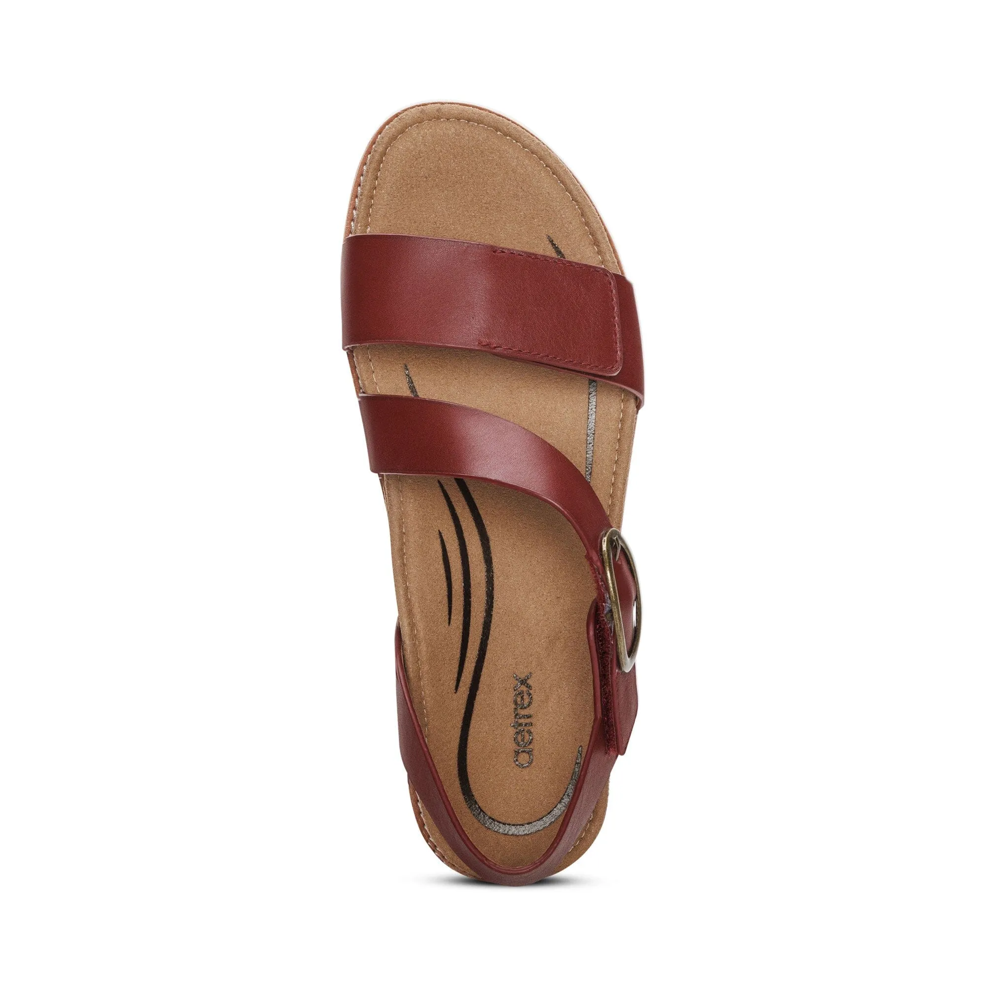 AETREX TAMARA ASYMMETRICAL QUARTER STRAP SANDAL