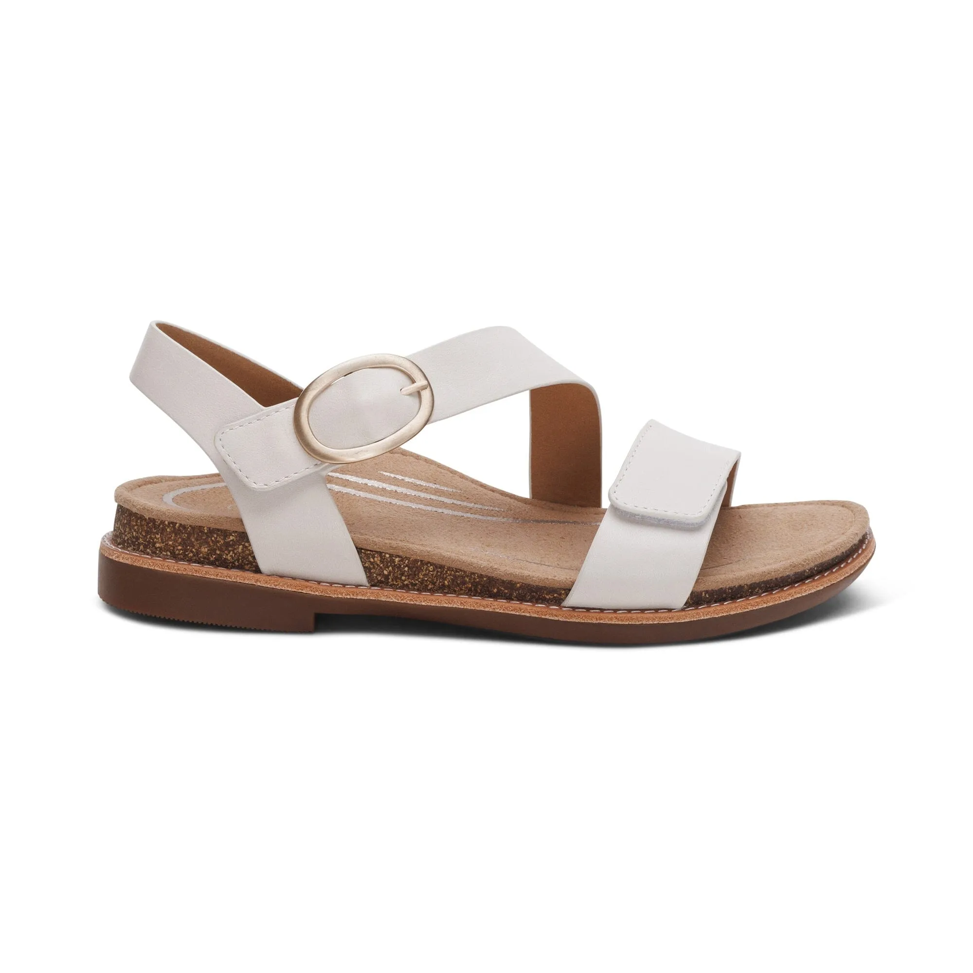 AETREX TAMARA ASYMMETRICAL QUARTER STRAP SANDAL