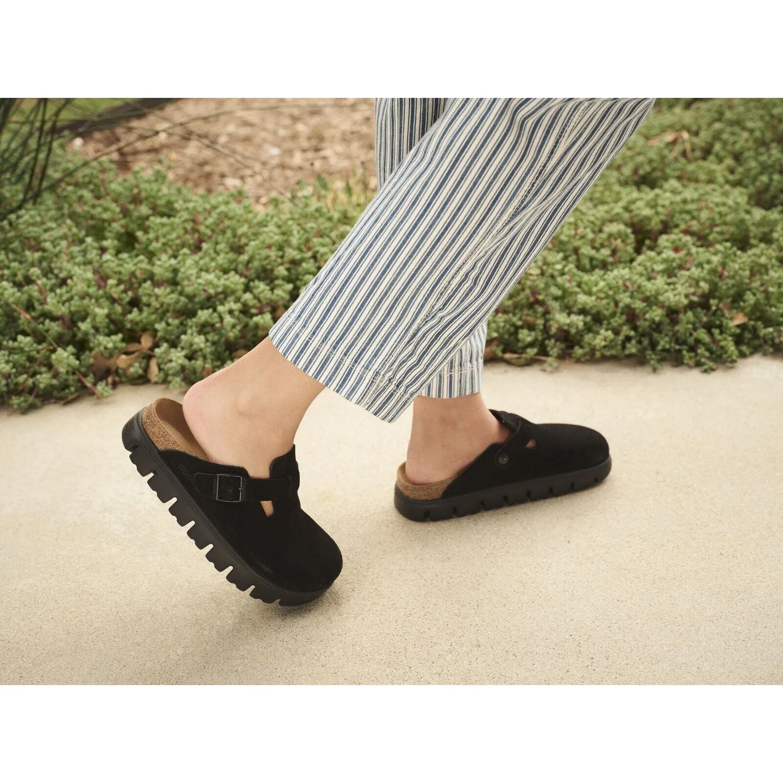 BIRKENSTOCK BOSTON CHUNKY SUEDE WOMEN'S