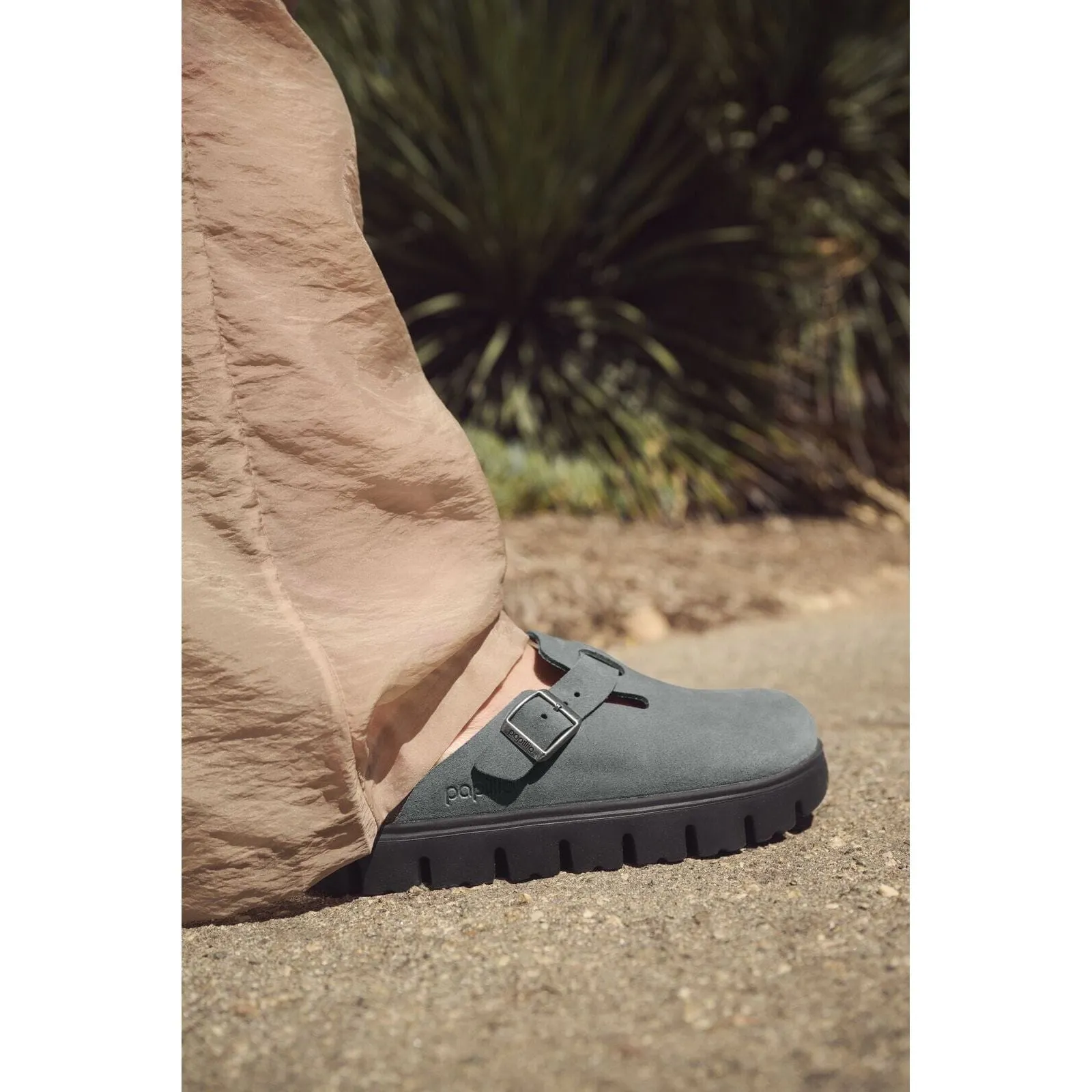 BIRKENSTOCK BOSTON CHUNKY SUEDE WOMEN'S