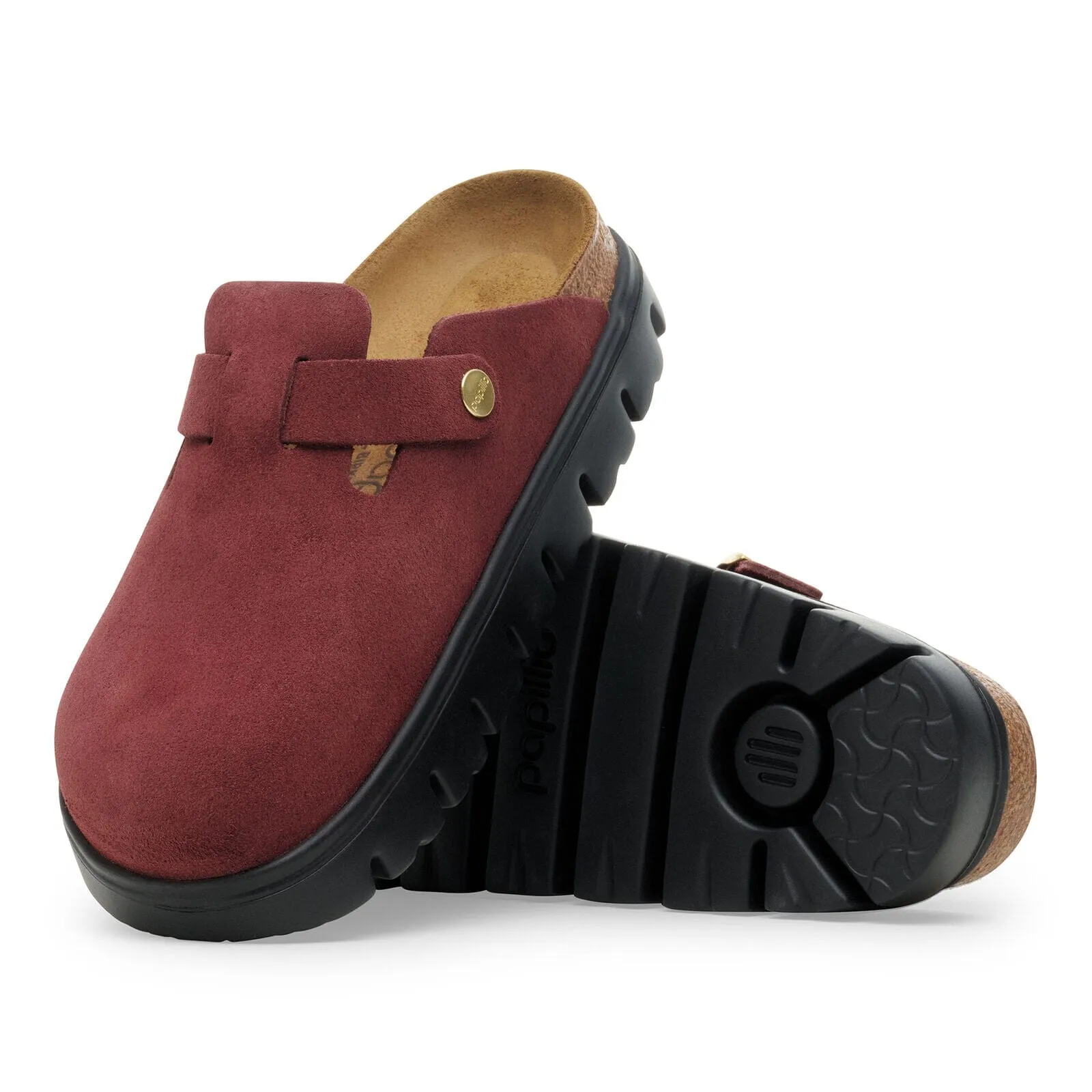BIRKENSTOCK BOSTON CHUNKY SUEDE WOMEN'S