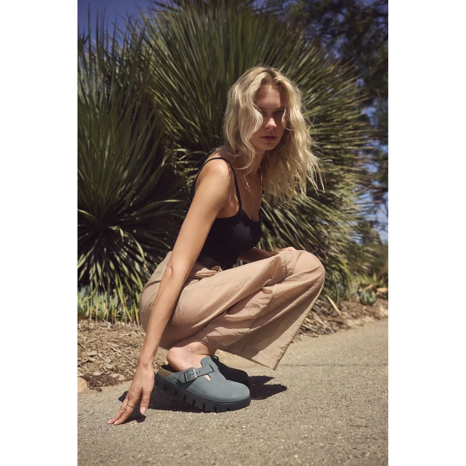 BIRKENSTOCK BOSTON CHUNKY SUEDE WOMEN'S