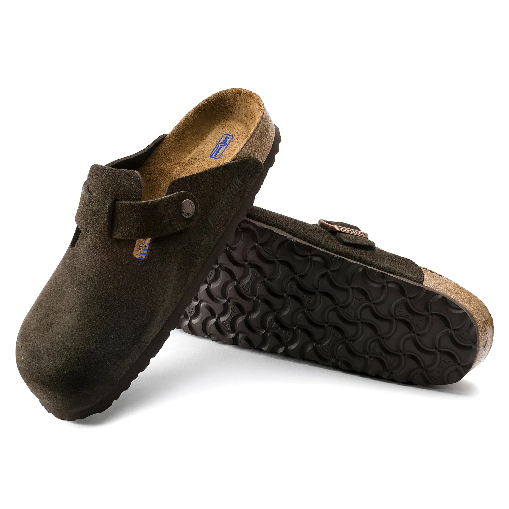 BIRKENSTOCK BOSTON SOFT FOOTBED SUEDE LEATHER UNISEX