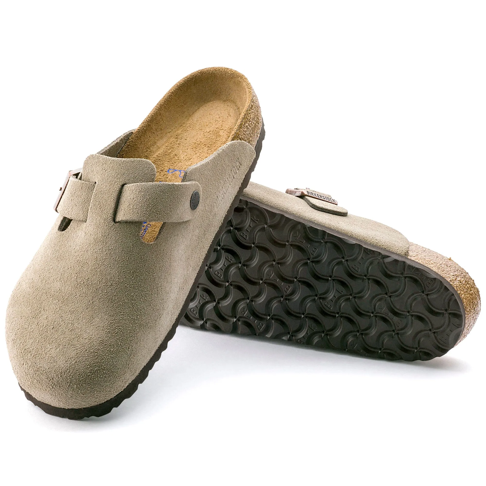 BIRKENSTOCK BOSTON SOFT FOOTBED SUEDE LEATHER UNISEX