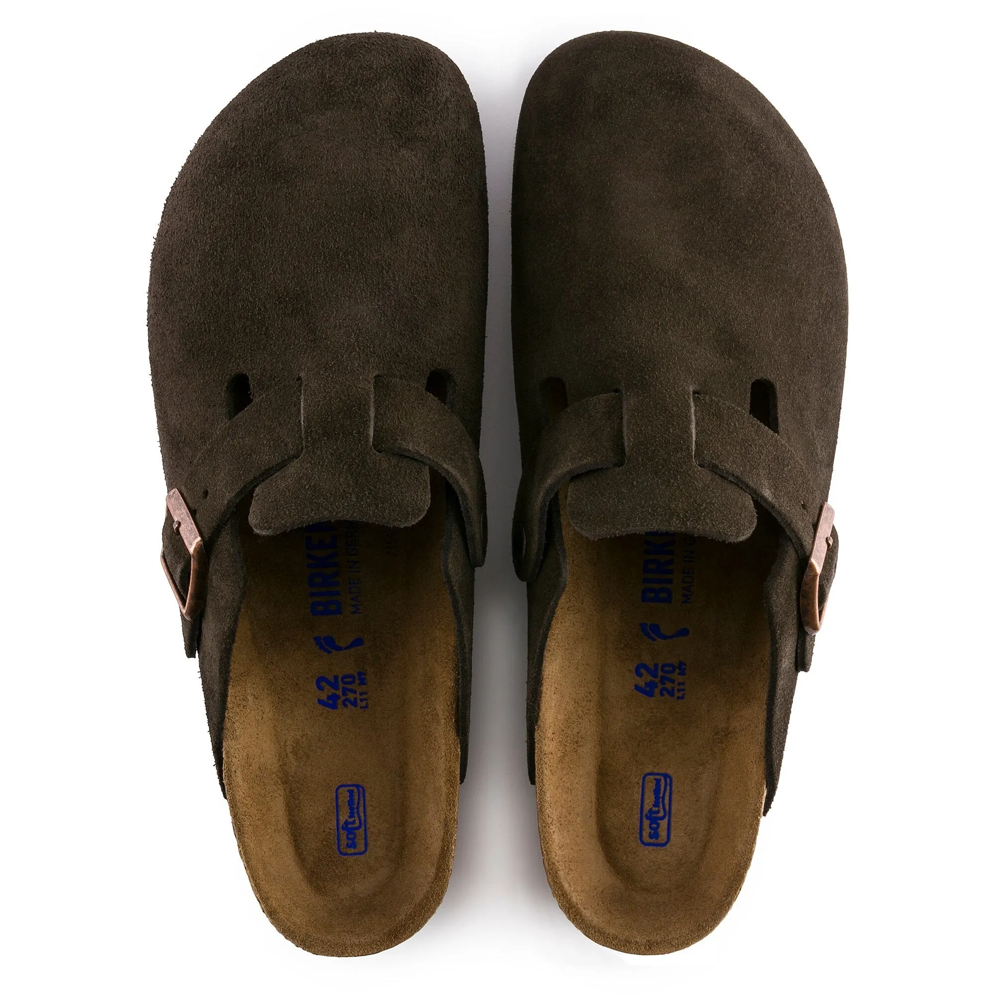 BIRKENSTOCK BOSTON SOFT FOOTBED SUEDE LEATHER UNISEX