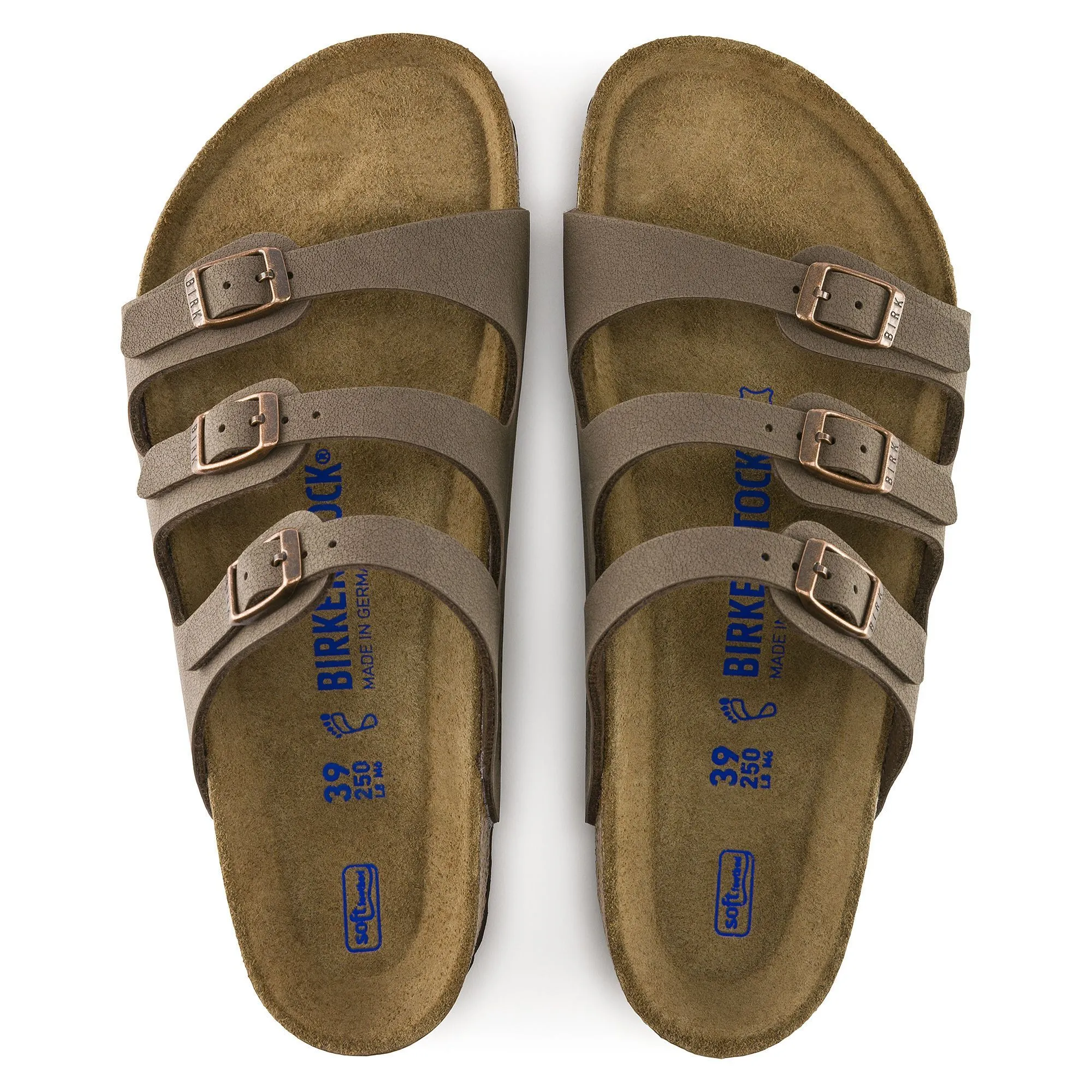 BIRKENSTOCK FLORIDA SOFT FOOTBED MOCHA BIRKIBUC UNISEX
