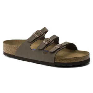 BIRKENSTOCK FLORIDA SOFT FOOTBED MOCHA BIRKIBUC UNISEX