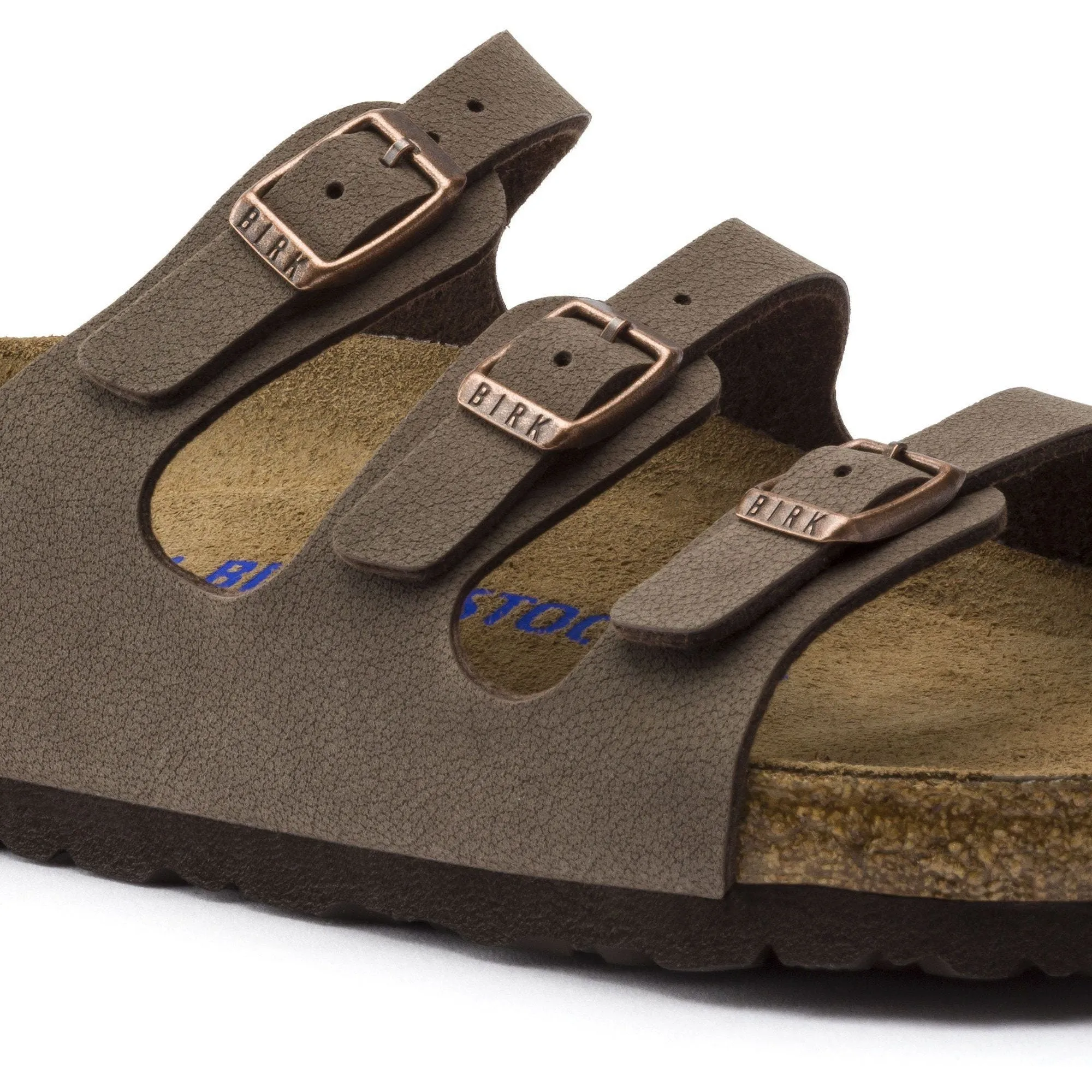 BIRKENSTOCK FLORIDA SOFT FOOTBED MOCHA BIRKIBUC UNISEX