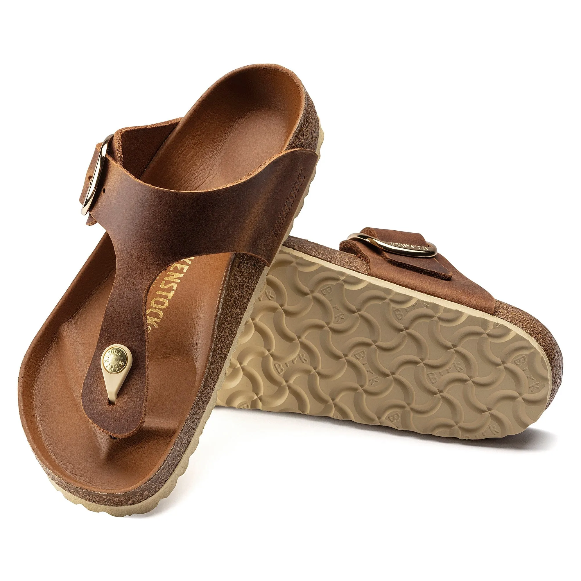 BIRKENSTOCK GIZEH BIG BUCKLE NUBUCK LEATHER