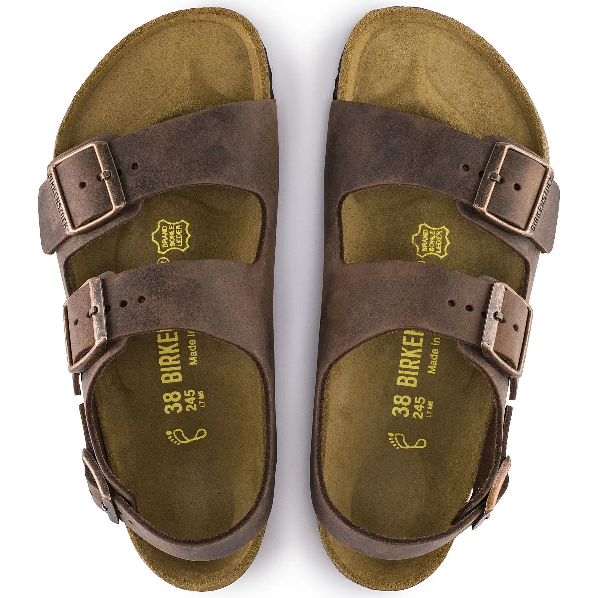 BIRKENSTOCK MILANO HABANA OILED LEATHER UNISEX