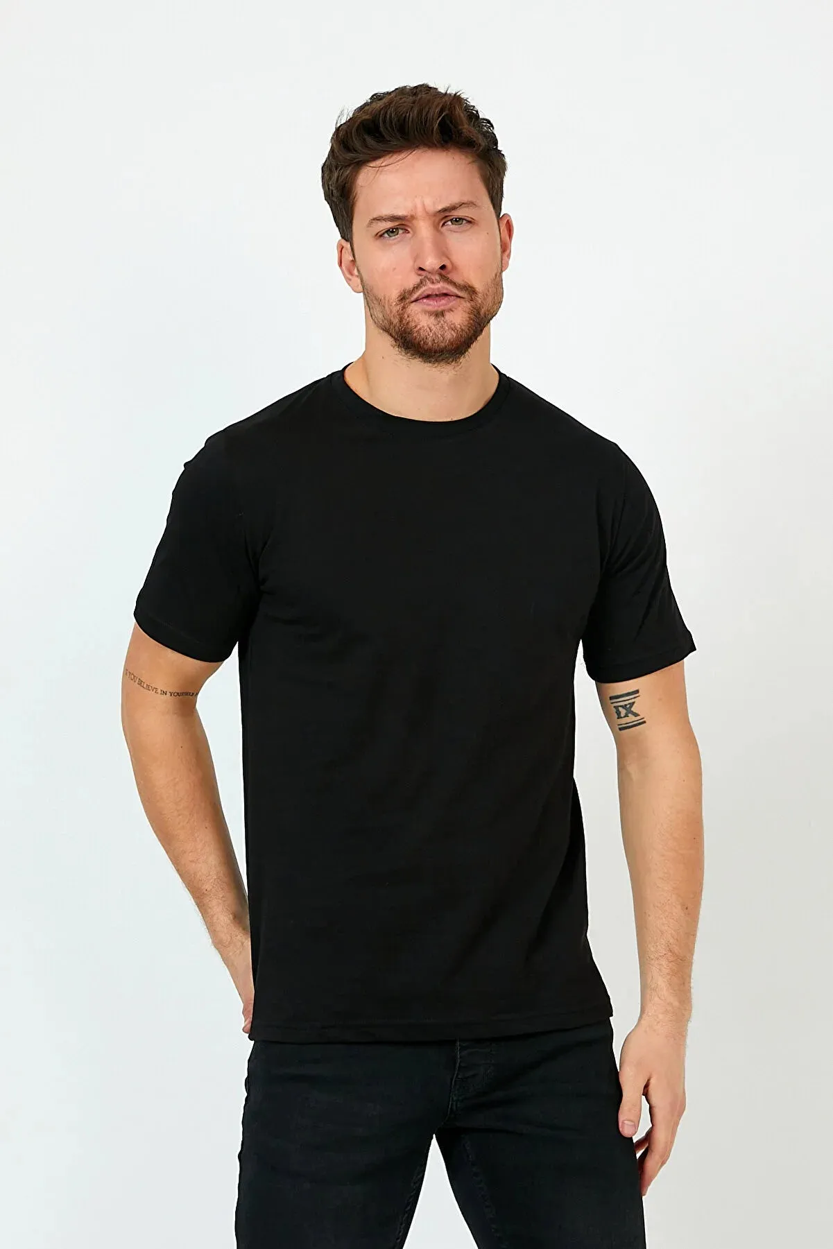 Clipman Men's Slim Fit Basic T-shirt 5-pack