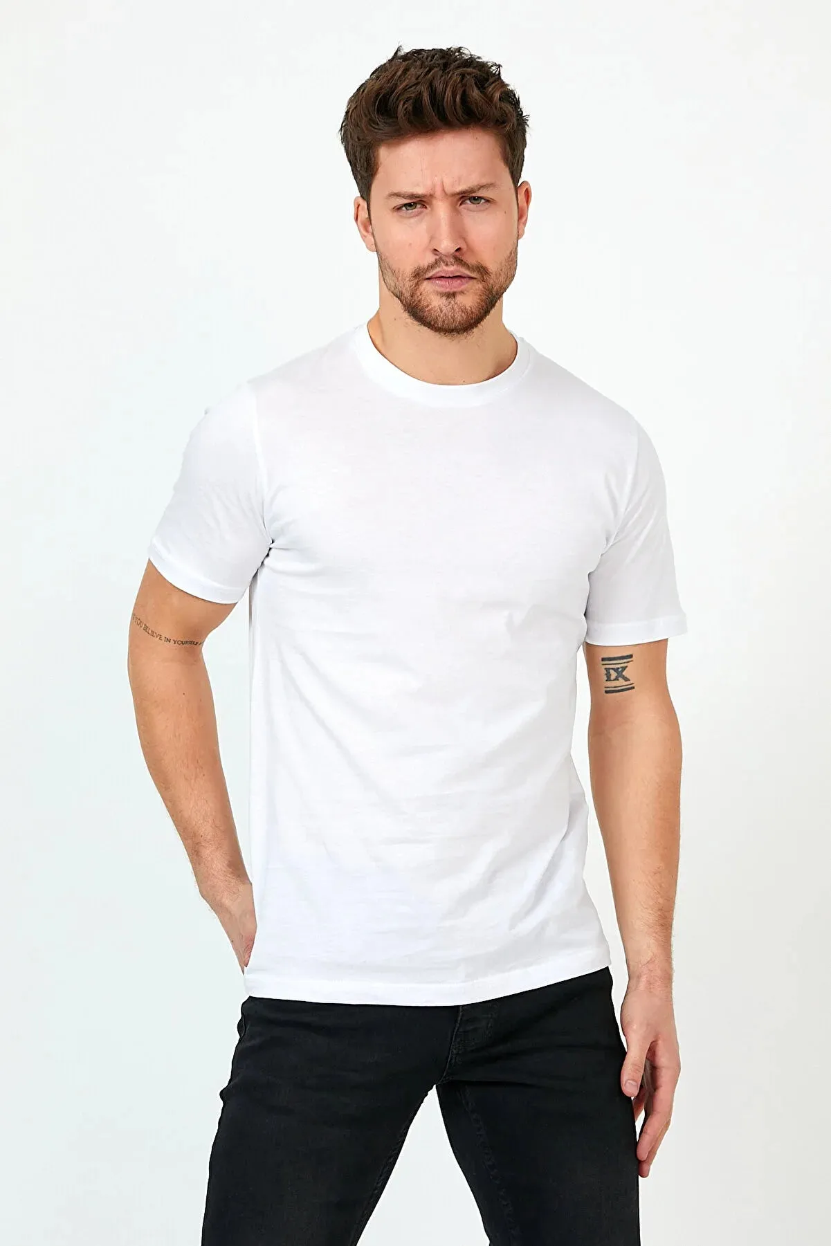Clipman Men's Slim Fit Basic T-shirt 5-pack