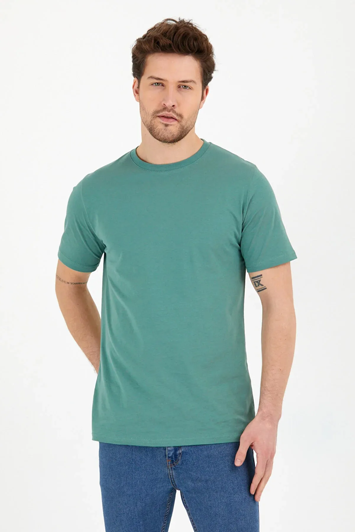 Clipman Men's Slim Fit Basic T-shirt 5-pack