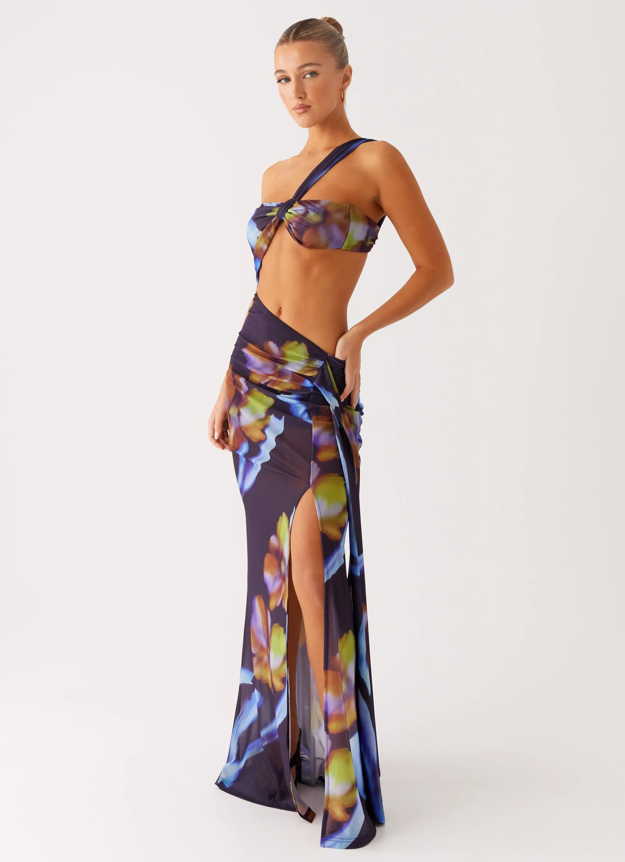 Costa Rica Maxi Dress - Dark Floral