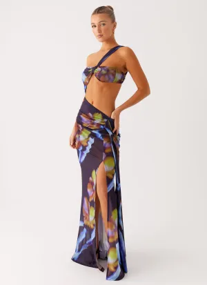 Costa Rica Maxi Dress - Dark Floral