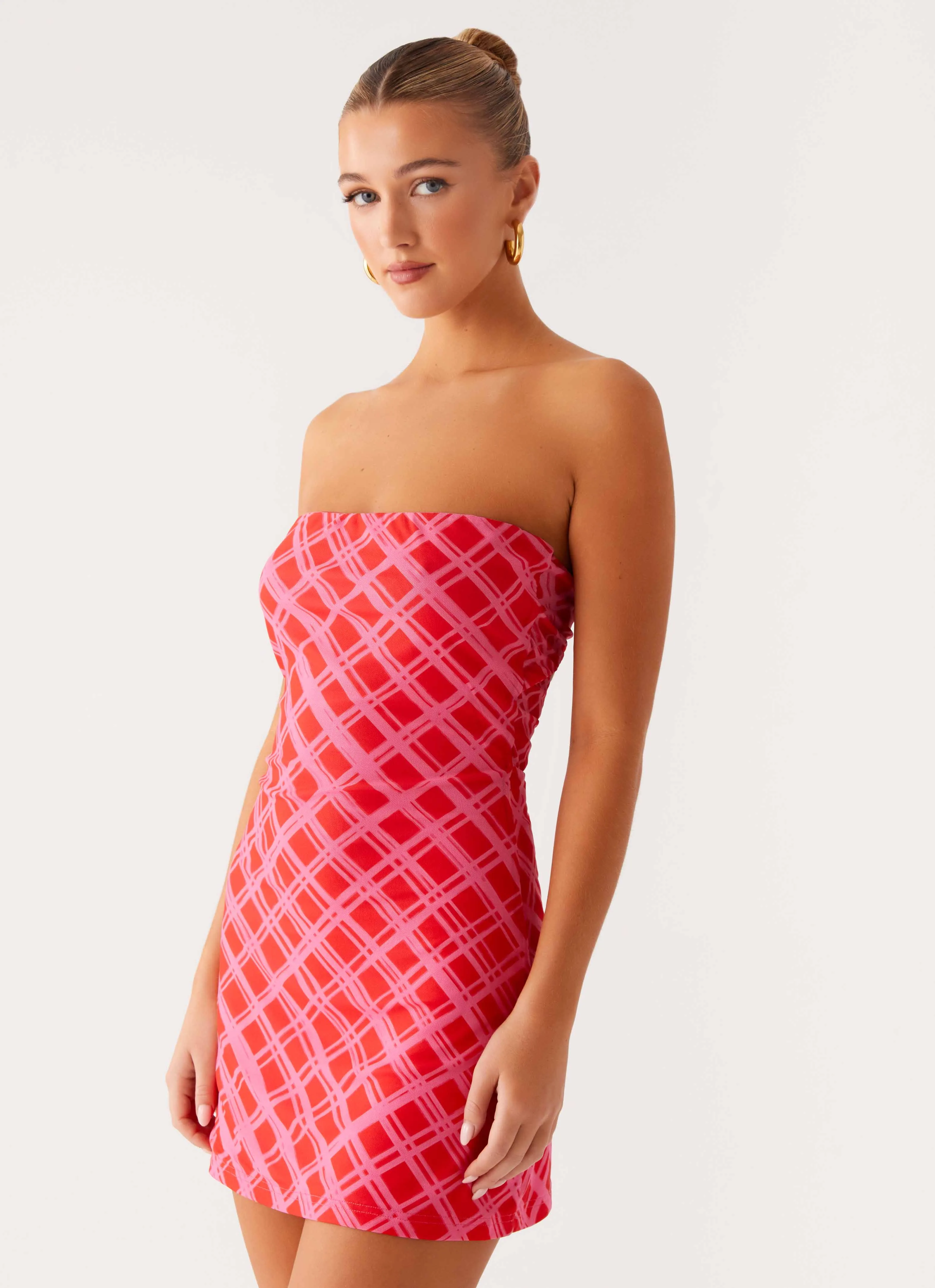 Hamilton Mini Dress - Pink Check