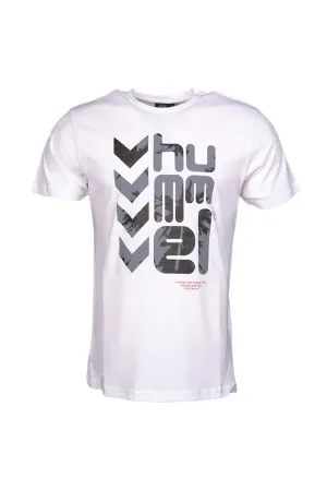 Hummel Men's White Short Sleeve T-Shirt