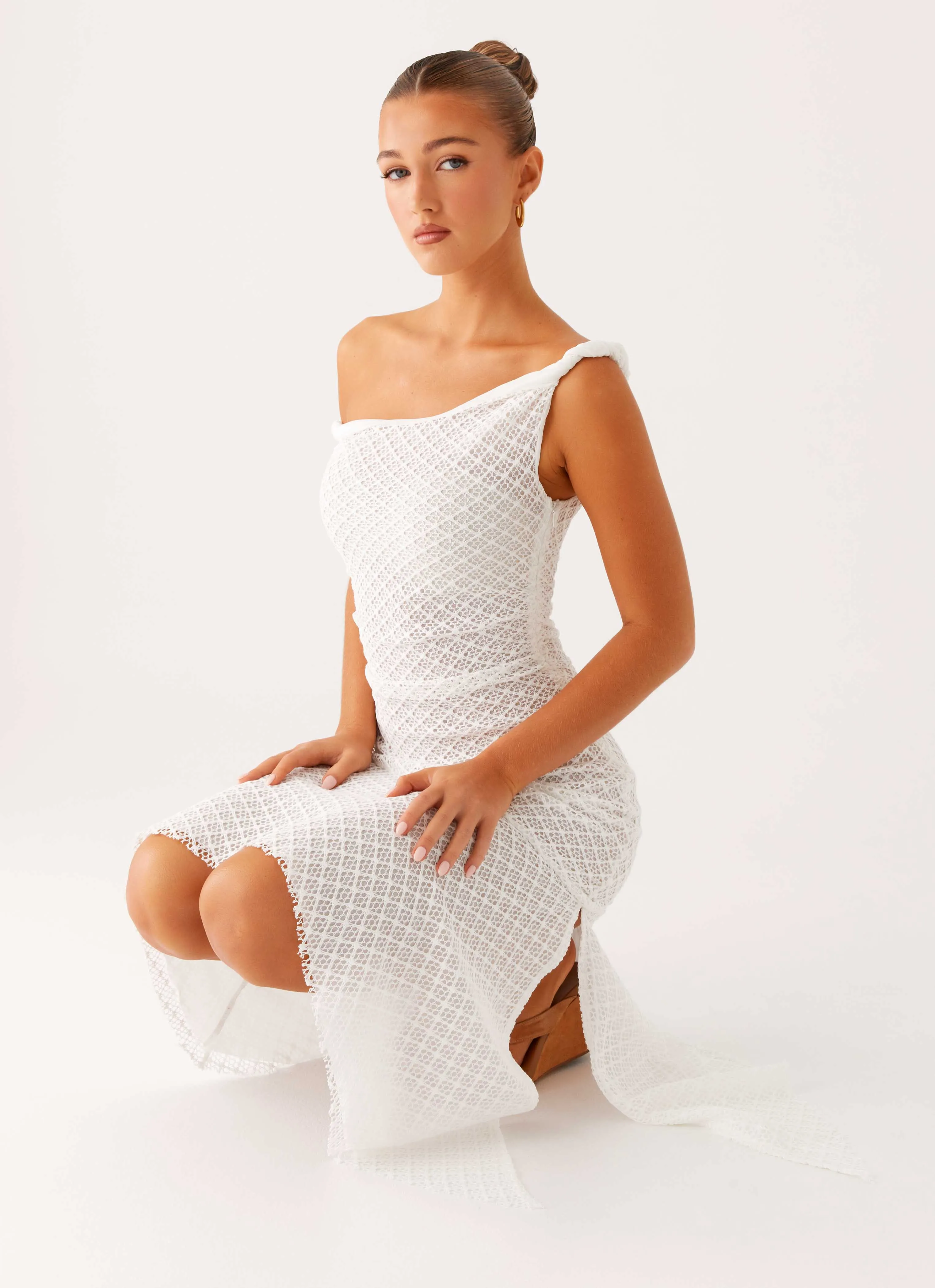 Huntah Midi Dress - Ivory