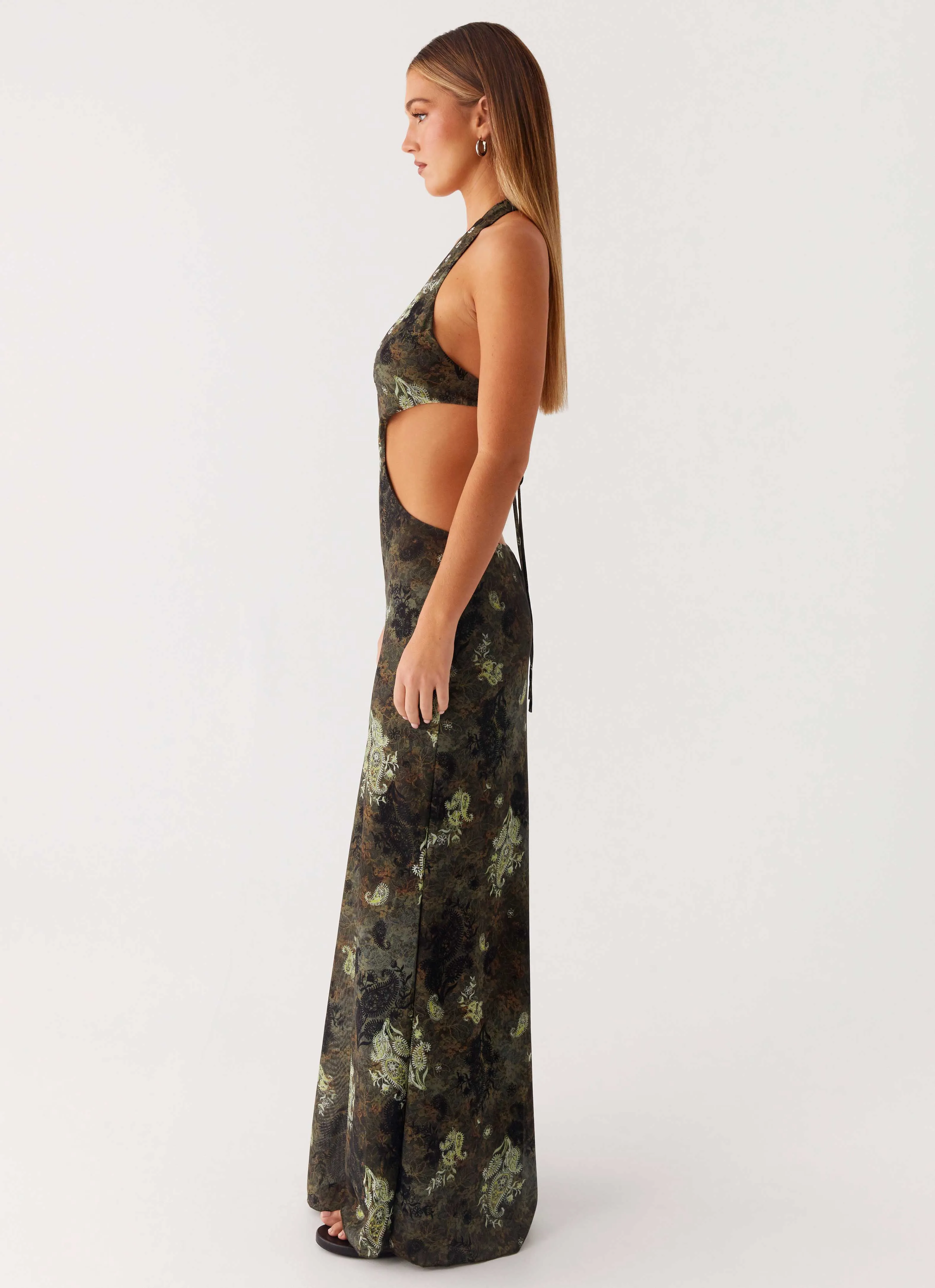Indra Maxi Dress - Cyber Floral