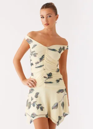 Josette Mini Dress - Buttercream Bliss