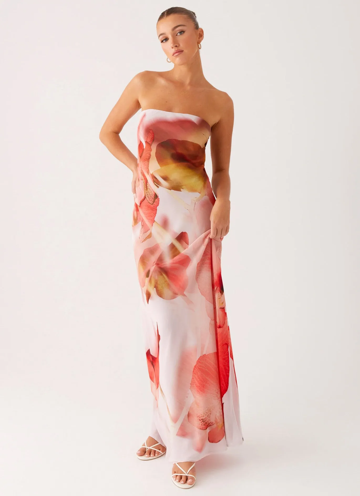 Kunis Maxi Dress - Peach Rose