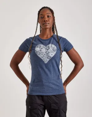 LA Pop Art Heart Flowers Tee
