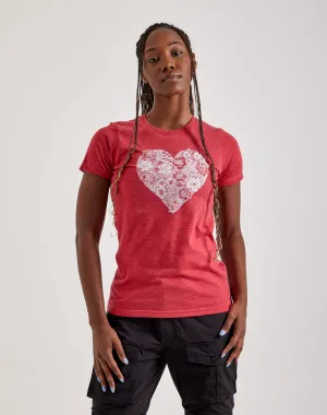 LA Pop Art Heart Flowers Tee