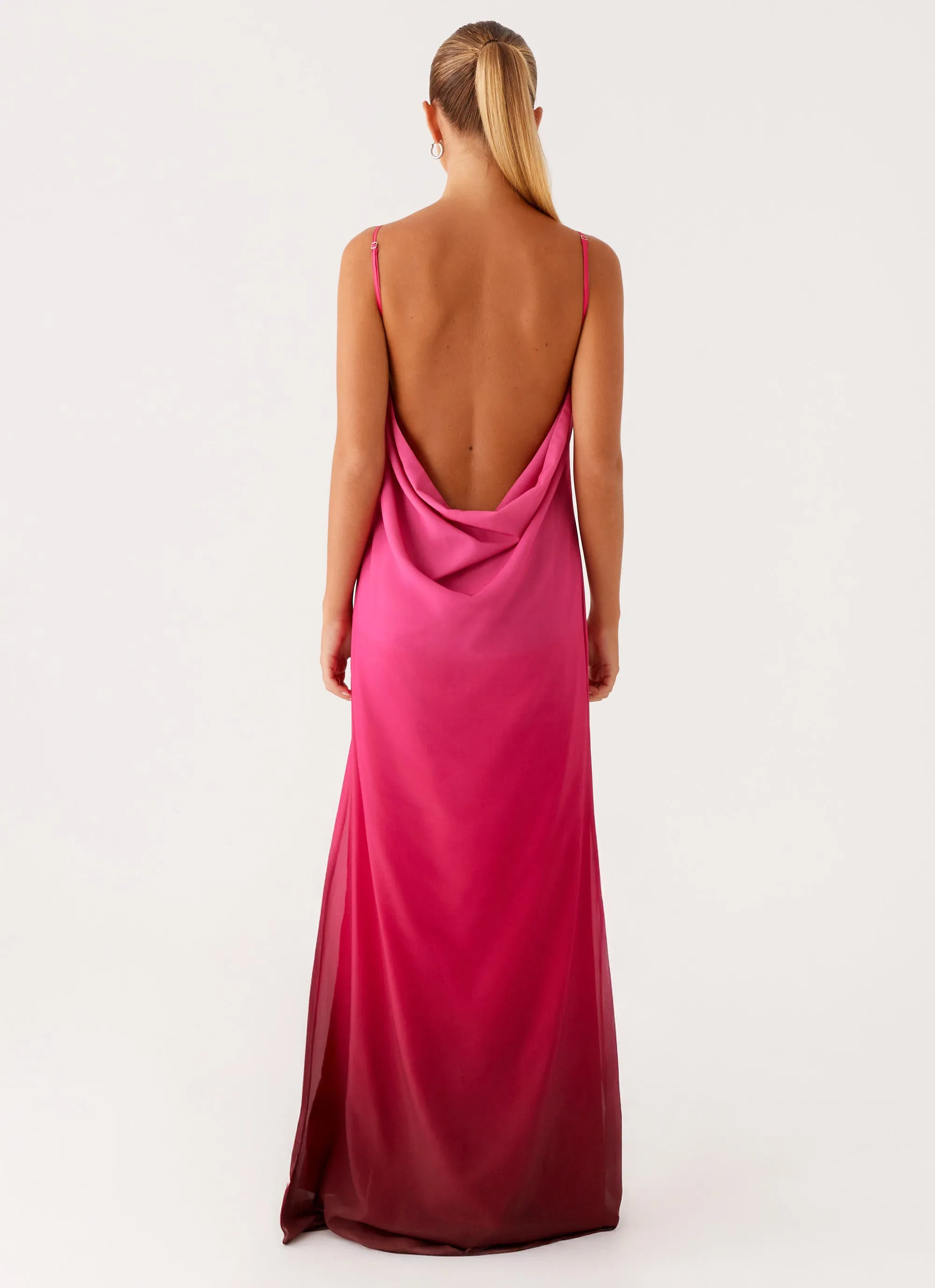 Marianne Maxi Dress - Fuchsia Gradient