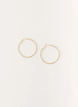 Maxxy Hoop Earrings - Gold