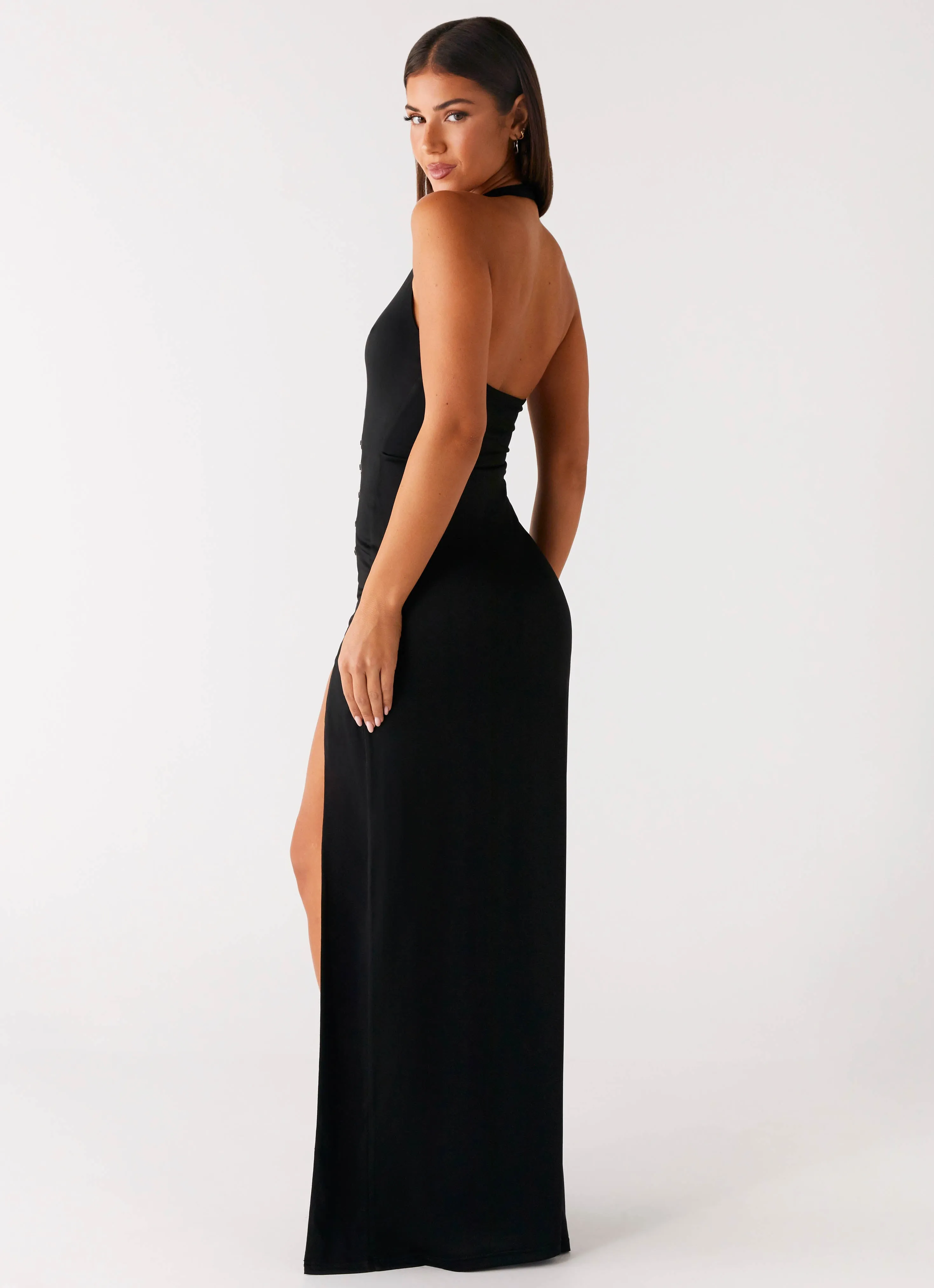 Midnight Dreams Maxi Dress - Black