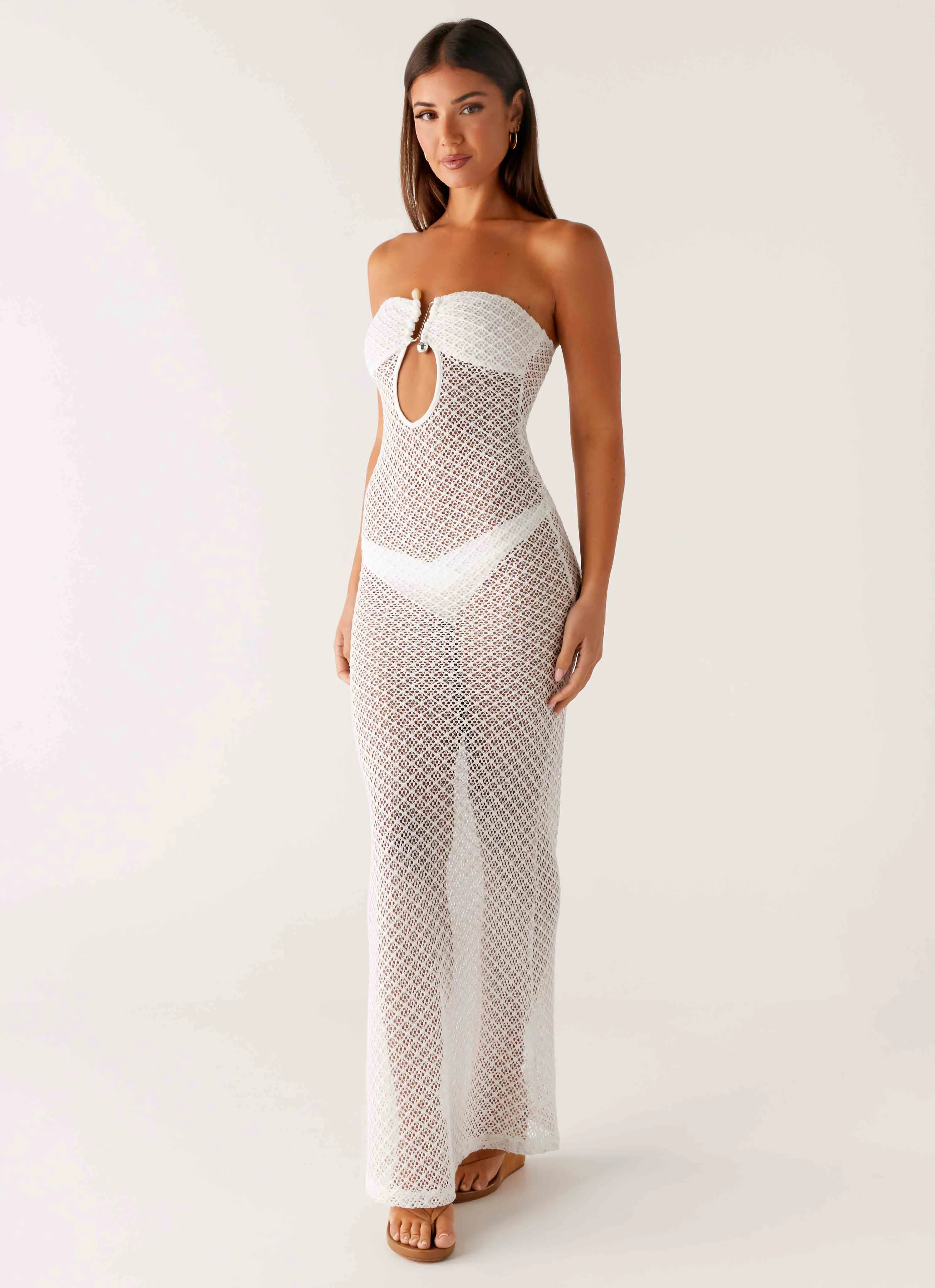 Showcase Crochet Maxi Dress - Ivory