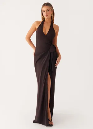 So Chic Maxi Dress - Cool Chocolate