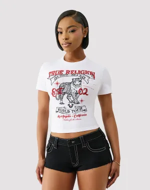 True Religion Crystal Leopard Tee