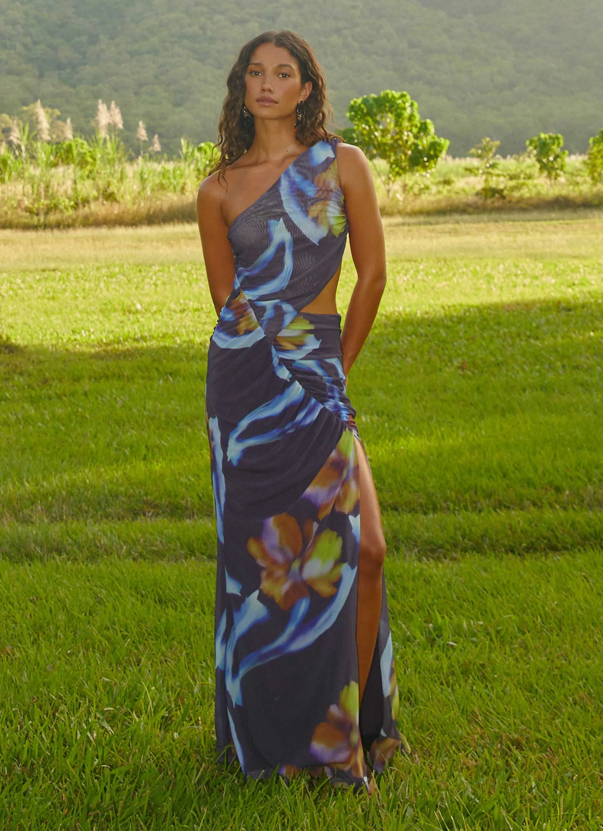 Zanzibar Maxi Dress - Dark Floral